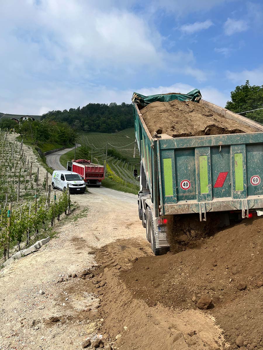 Preparazione Giardino Movimentazione terra - Monforte